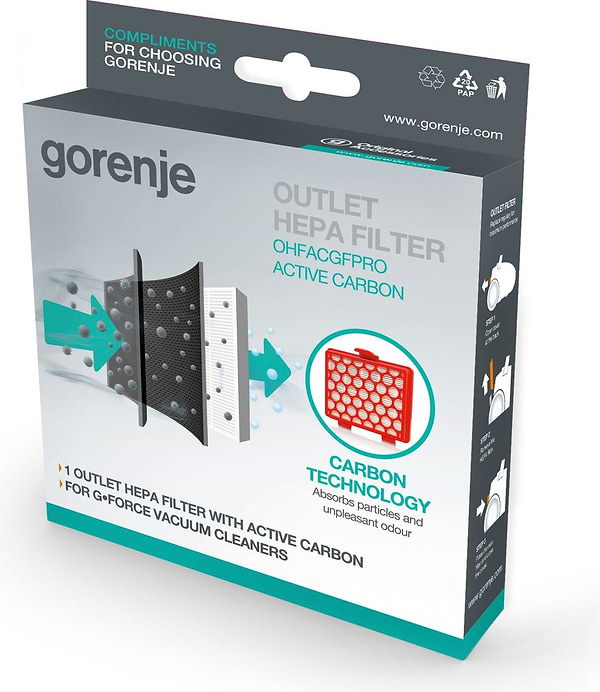 Фото - Фильтр для пылесоса Gorenje OHFACGFPRO 686995, VCEA21/22