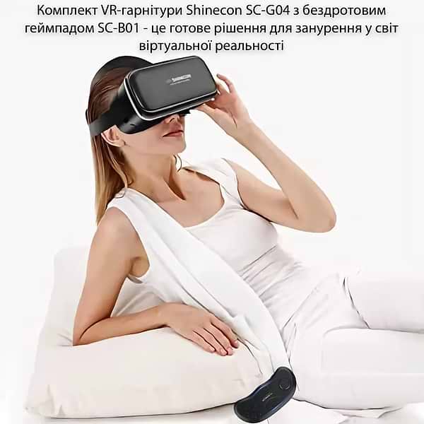 Фото - Окуляри віртуальної реальності Shinecon SC-G04-Box + Джойстик Shinecon SC-B01