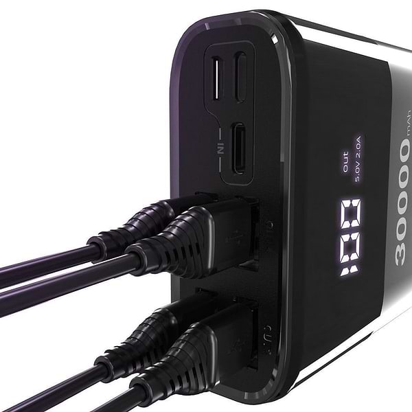 Фото - Уценка - Батарея мобильная Wozinsky Powerbank 30.000mAh Back (WPB-001BK)