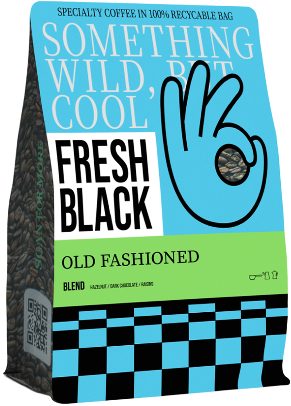 Фото - Кофе в зернах Fresh Black blend Old Fashioned 200г