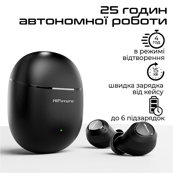 Фото - Навушники вкладиші бездротові TWS HiFuture olymbuds3.white