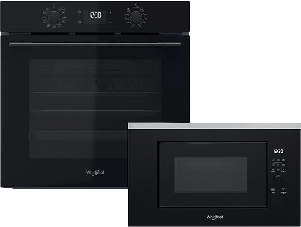 Фото - Комплект техніки Whirlpool Духова шафа + Мікрохвильова піч вбудована Whirlpool OMK58HU1B + WMF200G