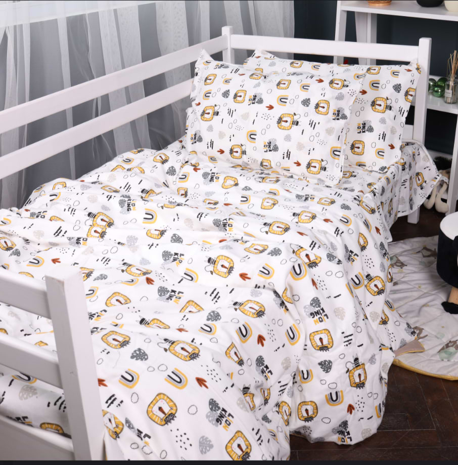 Простирадло двоспальне MirSon Фланель 014 Lion 180x190 см (2200009655395)