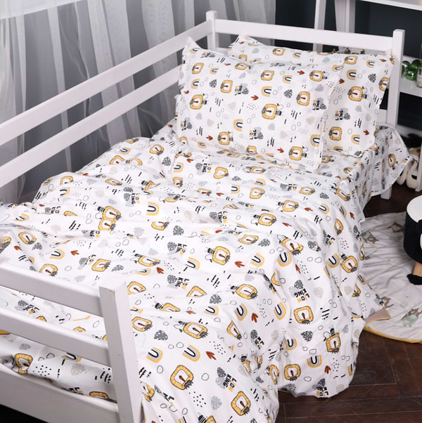 Фото - Простынь двуспальная MirSon Фланель 014 Lion 180x190 см (2200009655395)