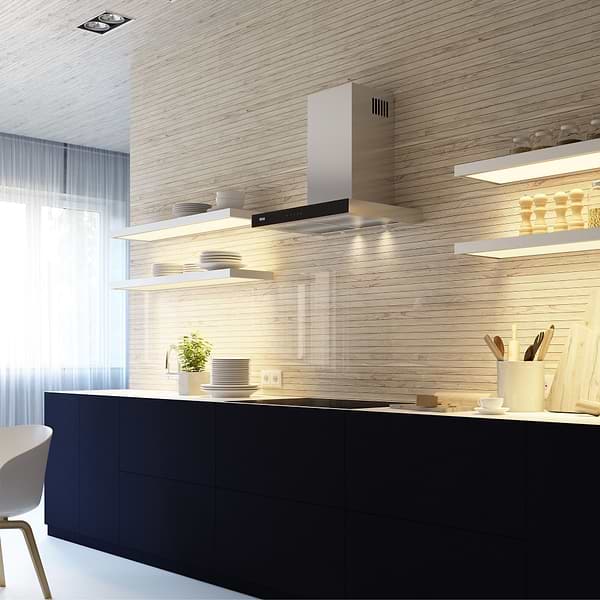 Фото - Вытяжка декоративная ELEYUS ONIX 1200 LED 60 IS+BL