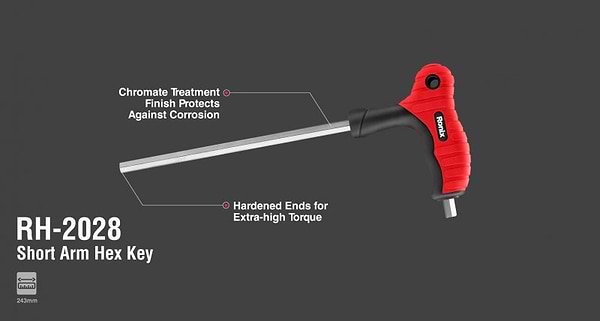 Фото - Ключ шестигранний Ronix RH-2028