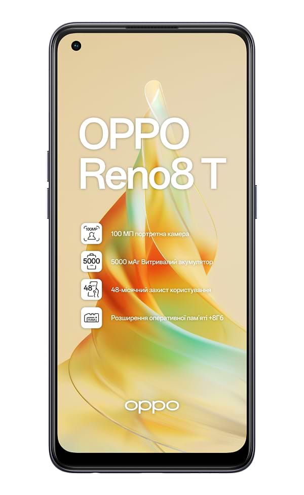 Фото - Смартфон OPPO Reno 8T 8/128Gb Midnight Black
