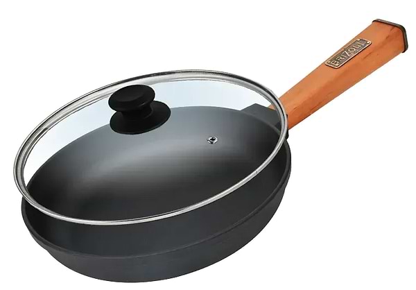 Фото - Сковорода универсальная Brizoll O2035-P-C Optima 200х38,5 мм, с крышкой