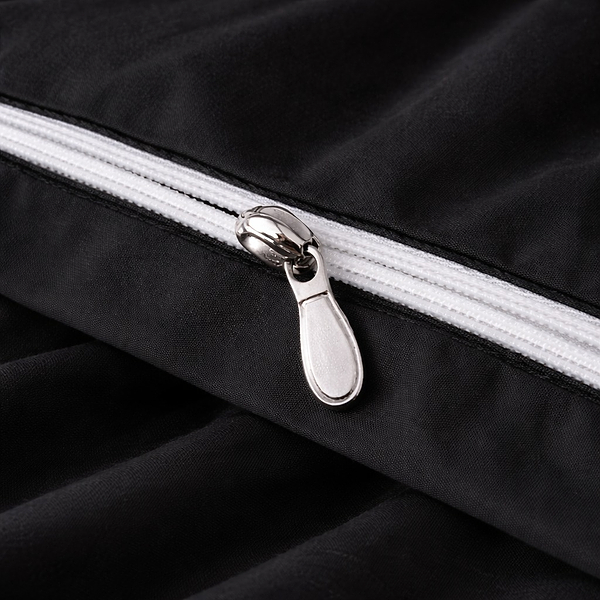 Фото - Комплект постільної білизни MirSon Poplin Line 099 Black 220 x 240 см (2200006279822)