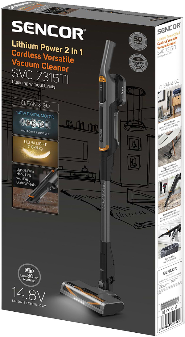 Фото - Пылесос ручной для дома Sencor SVC7315TI