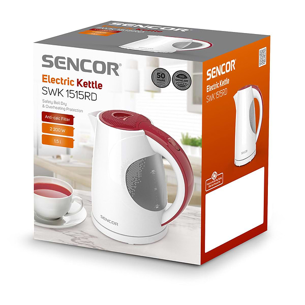 Фото - Електричний чайник Sencor SWK 1515RD