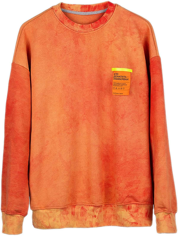 Фото - Свитшот Comfy "тай дай" оранжевый L/XL