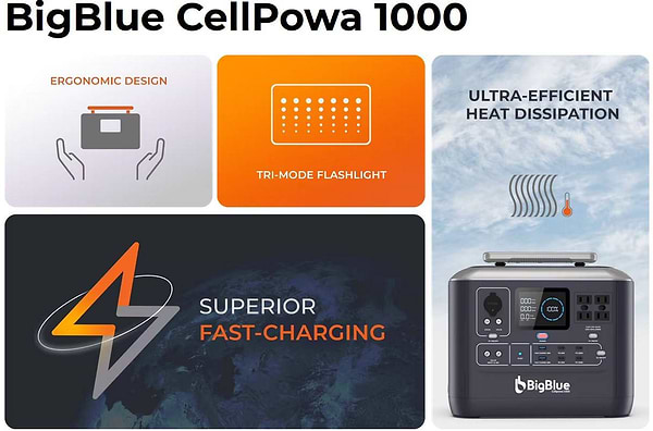 Фото - Зарядная станция универсальная BigBlue CellPowa 1000