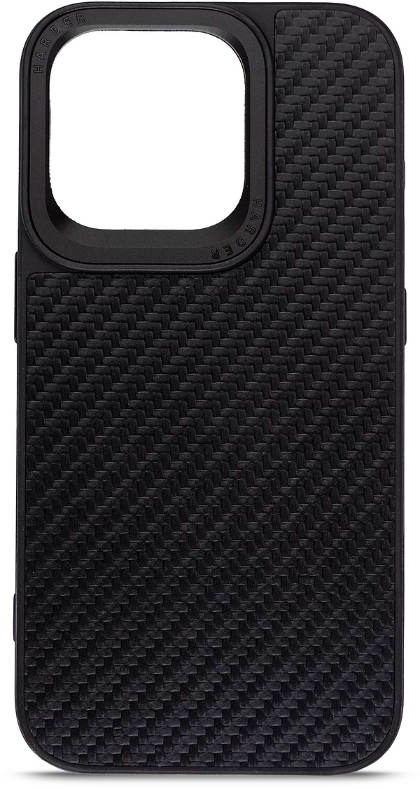Фото - Чохол для смартфону Harder Carbon Pattern for Apple iPhone 14 Pro Black (ARM76779)