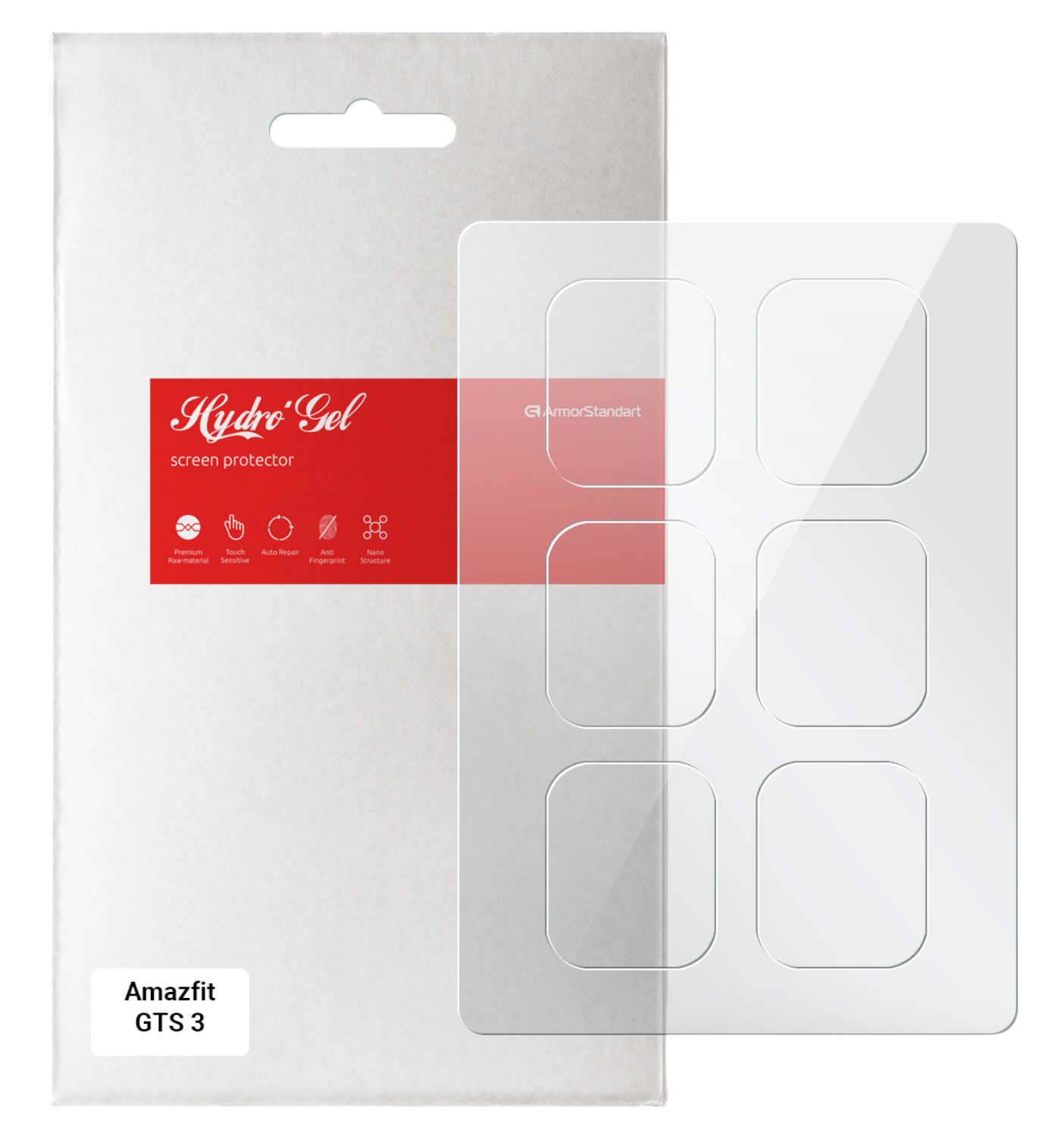 Захисна плівка для смарт-годинника Armorstandart for Amazfit GTS 3 6 шт. (ARM62162)