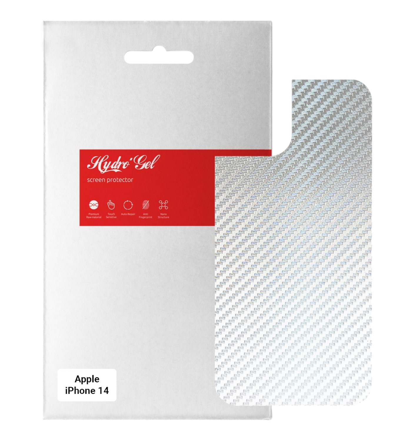 Захисна плівка для смартфону Armorstandart на задню панель for Apple iPhone 14 Carbone Silver (ARM64878) - Фото 1