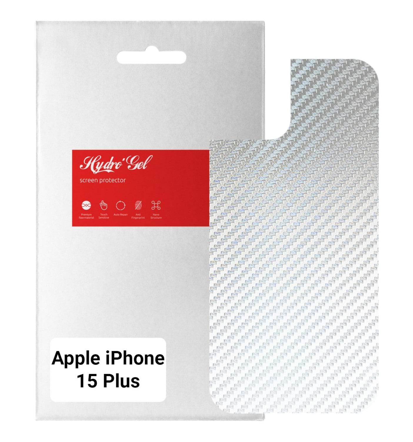 Защитная пленка для смартфона Armorstandart на заднюю панель for Apple iPhone 15 Plus Carbone Silver (ARM71901)