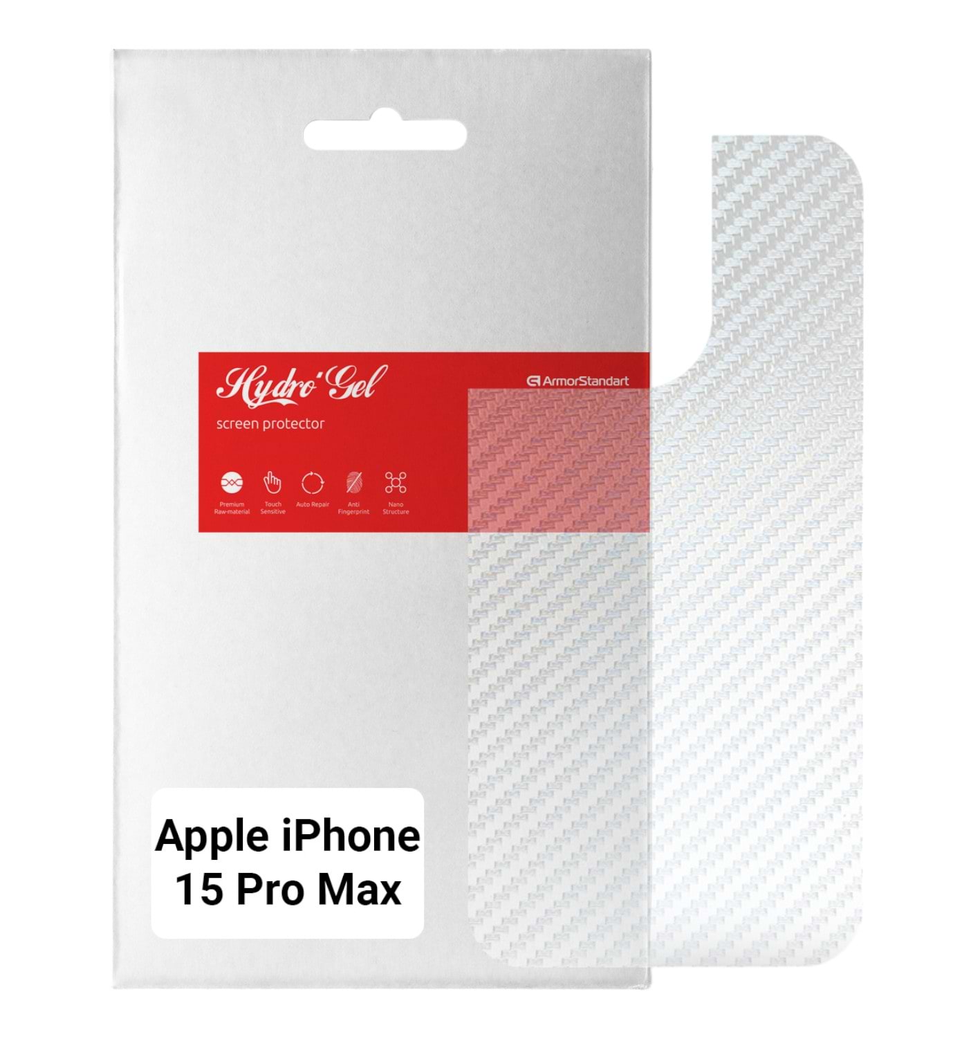 Защитная пленка для смартфона Armorstandart на заднюю панель for Apple iPhone 15 Pro Max Carbone Transparent (ARM71910)
