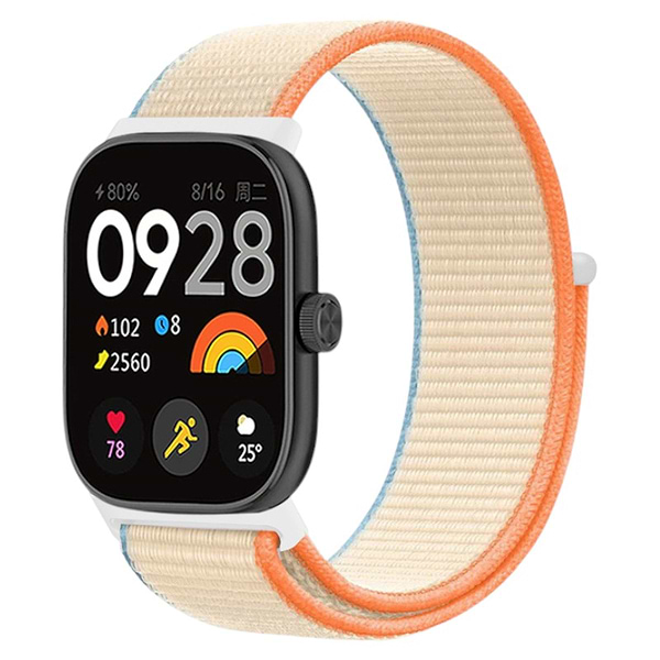 Фото - Ремінець для фітнес-браслета Armorstandart for Xiaomi Mi Band 9 Pro / 8 Pro / Redmi Watch 4 / Redmi Watch 5 Orange Beige (ARM73976)
