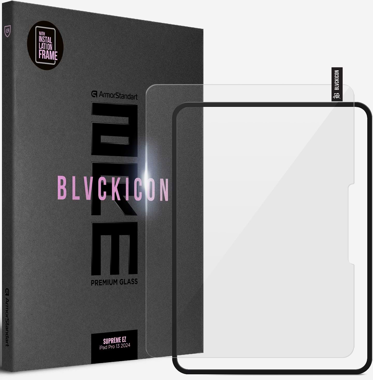 Защитное стекло для планшета Armorstandart Supreme Black Icon for Apple iPad Pro 13 2025/2024 (ARM78430)