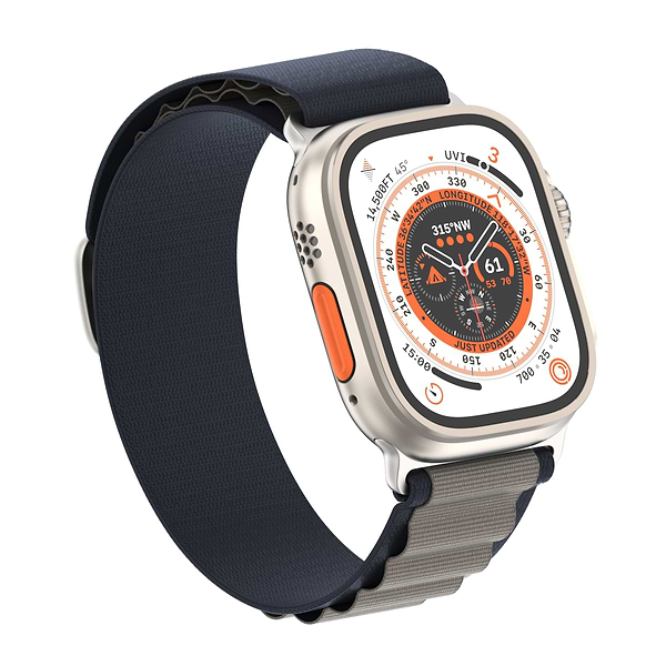 Фото - Ремешок для смарт-часов Armorstandart Alpina Band for Apple Watch 49/46/45/44/42 (Series 1-3) Blue (ARM81041)