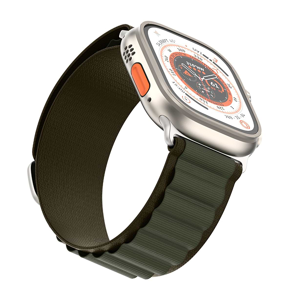 Фото - Ремінець для смарт-годинника Armorstandart Alpina Band for Apple Watch 49/46/45/44/42 (Series 1-3) Olive (ARM81045)