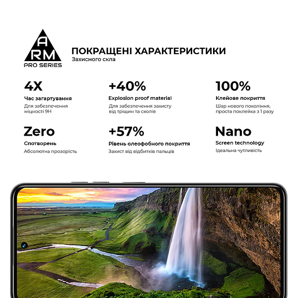 Фото - Захисне скло для смартфону Armorstandart Pro for Tecno Spark 30 4G (KL6) Black (ARM81384)