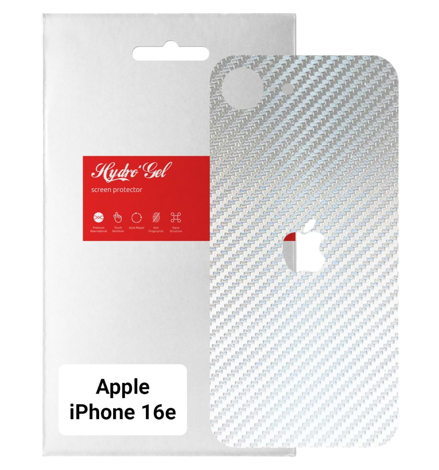 Захисна плівка для смартфону Armorstandart на задню панель for Apple iPhone 16e Carbone Silver (ARM85457)