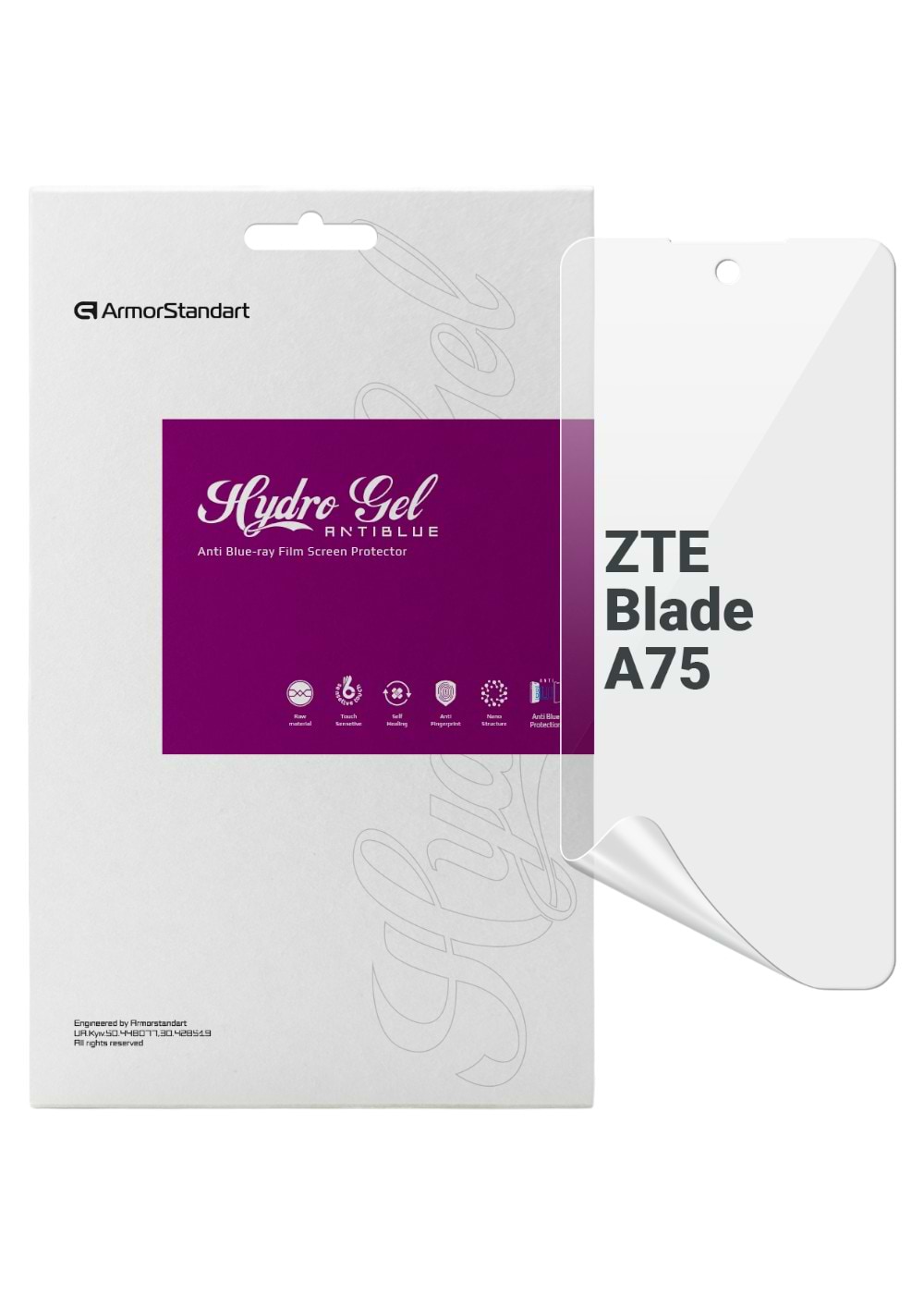 Защитная пленка для смартфона Armorstandart Anti-Blue for ZTE Blade A75 4G (ARM78886)