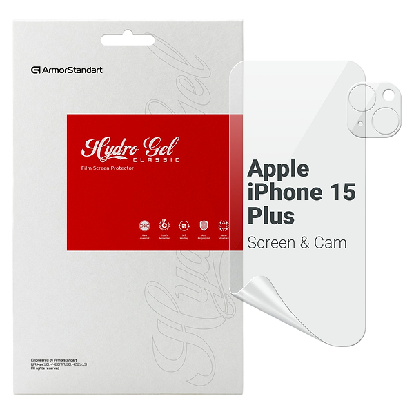 Фото - Захисна плівка для смартфону Armorstandart Clear для екрана + камера для Apple iPhone 15 Plus (ARM80712)