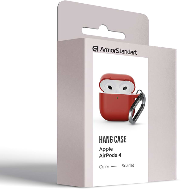 Фото - Чехол для наушников Armorstandart Hang Case for Apple AirPods 4 Scarlet (ARM81294)