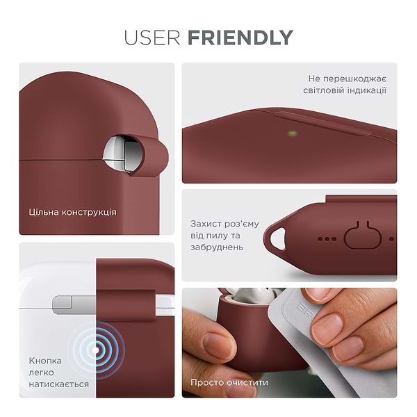 Фото - Чехол для наушников Armorstandart Hang Case for Apple AirPods 4 Scarlet (ARM81294)