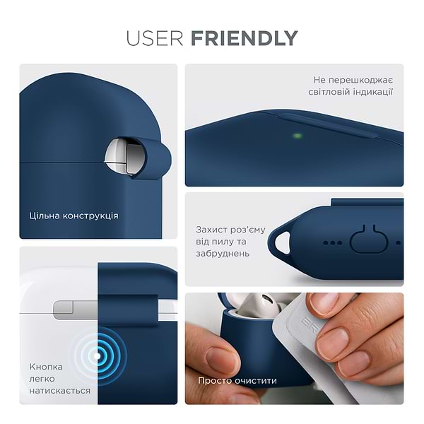 Фото - Чехол для наушников Armorstandart Hang Case for Apple AirPods Pro 2 Lake Blue (ARM68598)