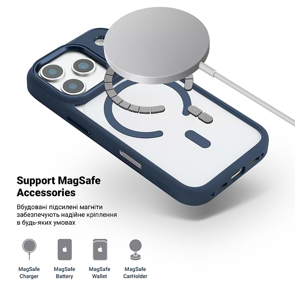Фото - Чохол для смартфону Armorstandart Unit-C MagCase for Apple iPhone 17 Pro Dark Blue (ARM86290)