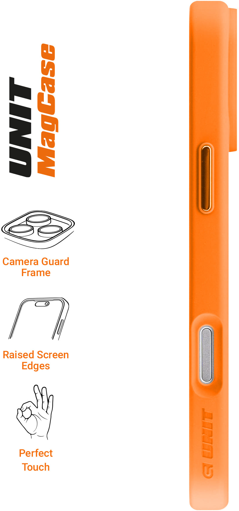 Фото - Чехол для смартфона Armorstandart Unit-C MagCase for Apple iPhone 17 Pro Max Orange (ARM86623)
