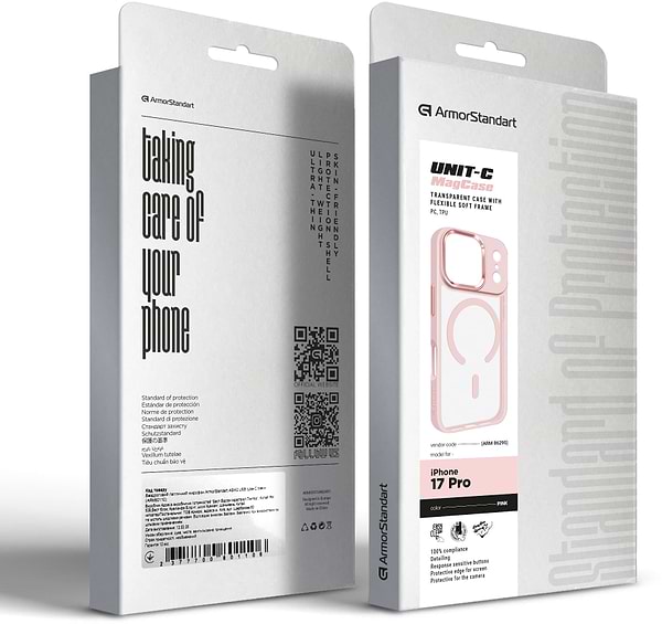 Фото - Чохол для смартфону Armorstandart Unit-C MagCase for Apple iPhone 17 Pro Pale Pink (ARM86295)