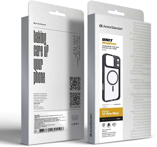 Фото - Чохол для смартфону Armorstandart Unit MagCase for Apple iPhone 17 Pro Max Black (ARM86297)