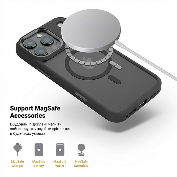 Фото - Чохол для смартфону Armorstandart Unit MagCase for Apple iPhone 17 Pro Max Black (ARM86297)