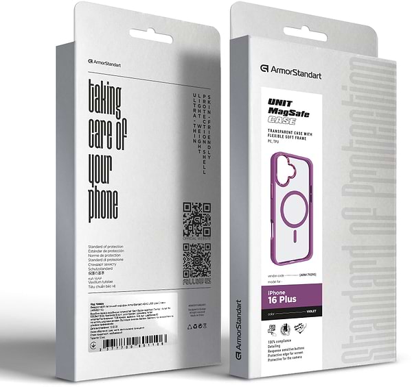 Фото - Чохол для смартфону Armorstandart Unit MagSafe for Apple iPhone 16 Plus Violet (ARM79295)