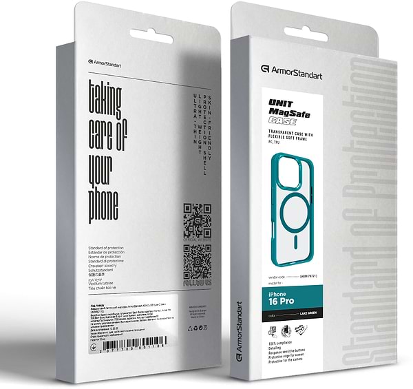 Фото - Чохол для смартфону Armorstandart Unit MagSafe for Apple iPhone 16 Pro Lake Green (ARM78721)