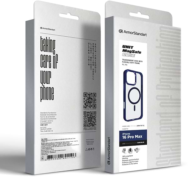 Фото - Чехол для смартфона Armorstandart Unit MagSafe for Apple iPhone 16 Pro Max Dark Blue (ARM78715)