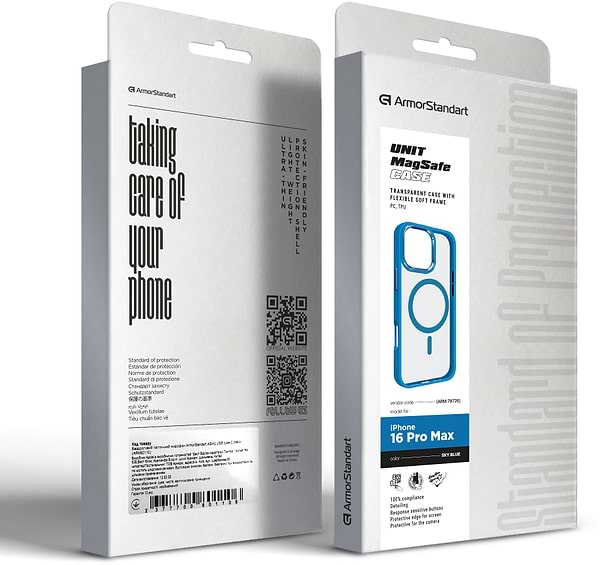 Фото - Чехол для смартфона Armorstandart Unit MagSafe for Apple iPhone 16 Pro Max Sky Blue (ARM78720)