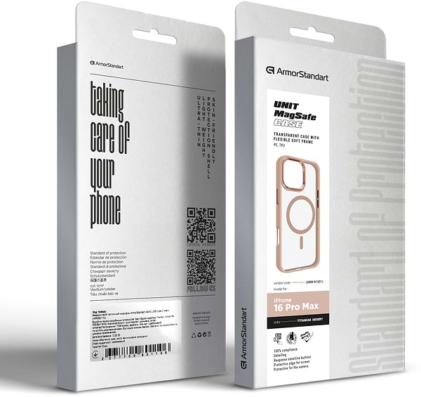 Фото - Уцінка - Чохол для смартфону Armorstandart Unit MagSafe for Apple iPhone 16 Pro Max Titanium Desert (ARM81331)