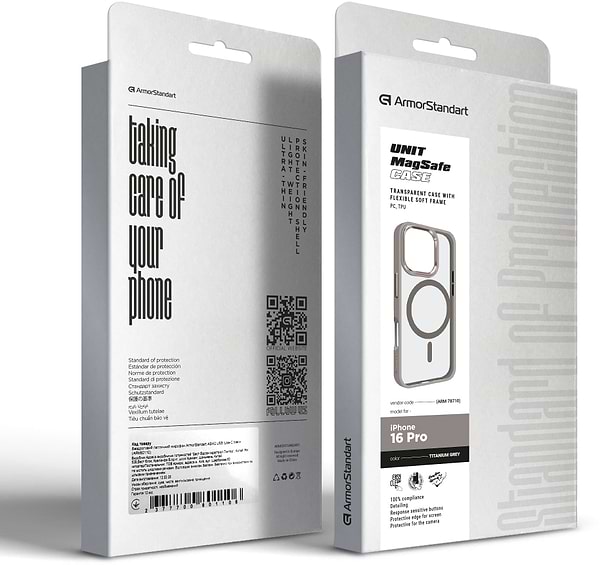 Фото - Чохол для смартфону Armorstandart Unit MagSafe for Apple iPhone 16 Pro Titanium Grey (ARM78710)