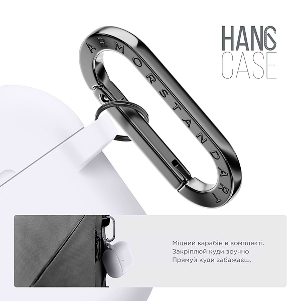 Фото - Чехол для наушников Armorstandart Hang Case for Apple AirPods 4 White (ARM81295)