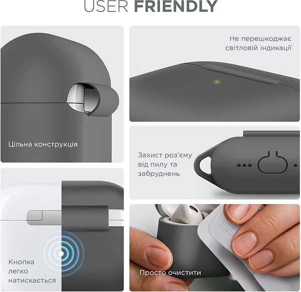 Фото - Чехол для наушников Armorstandart Hang Case for Apple AirPods 4 White (ARM81295)