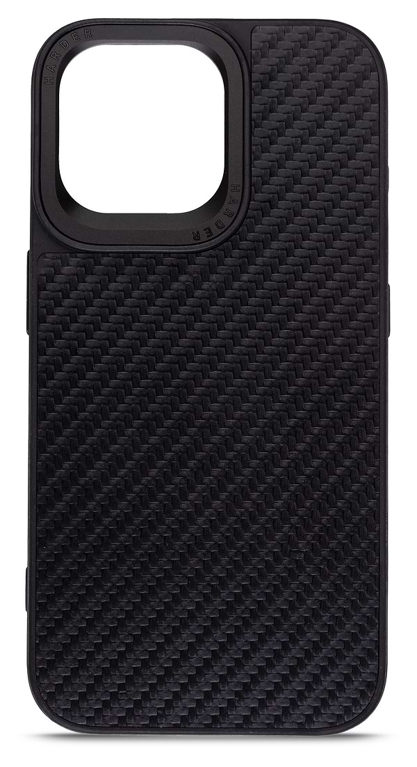 Фото - Чохол для смартфону Harder Carbon Pattern for Apple iPhone 15 Pro Max Black (ARM76778)