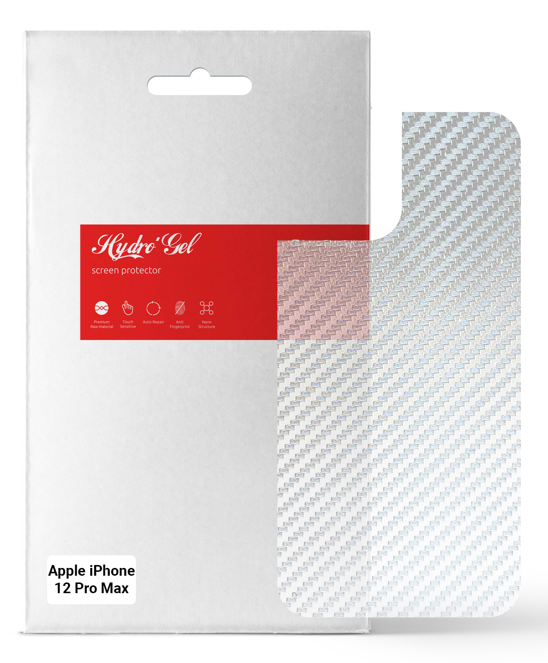 Защитная пленка для смартфона Armorstandart на заднюю панель for Apple iPhone 12 Pro Max Carbone Silver (ARM61067)