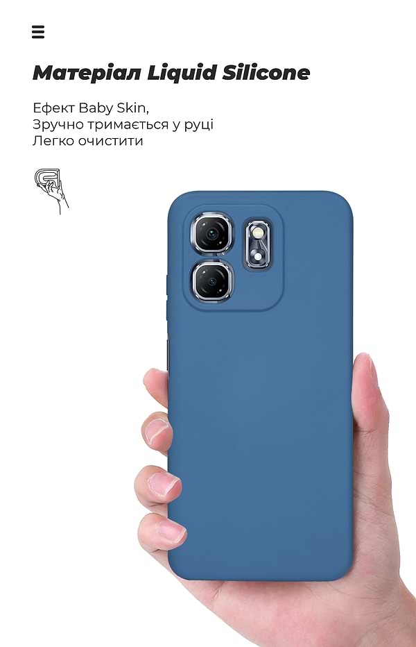 Фото - Чохол для смартфону Armorstandart ICON for Infinix Hot 50i / Smart 9 Camera cover Blue (ARM80981)