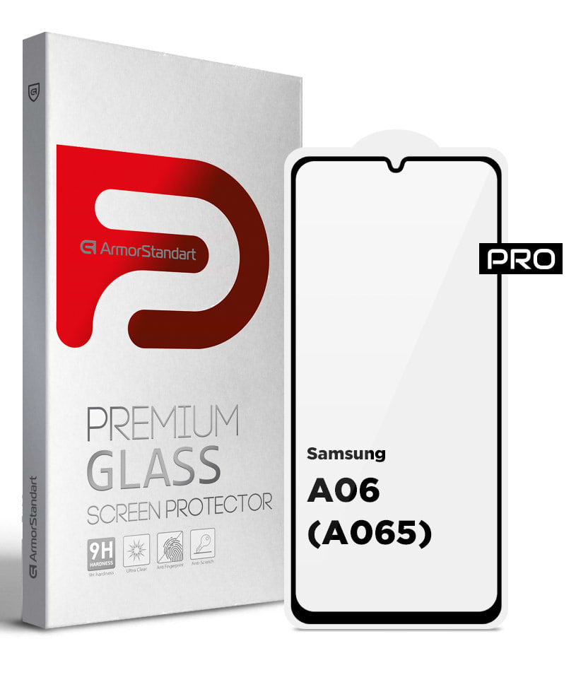 Защитное стекло для смартфона Armorstandart Pro for Samsung A06 (A065) Black (ARM80170)